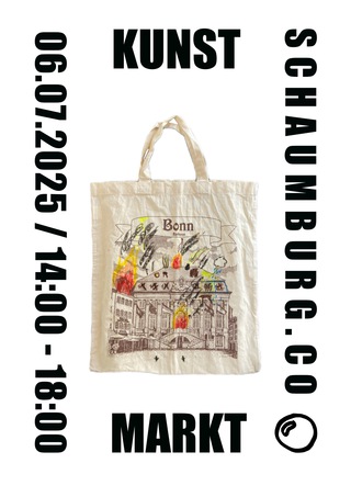 KUNST MARKT 
06.07. // 14:00 - 18:00

Mehrmals im Jahr verwandelt sich die Schaumburg in eine große Galerie und wir zeigen Arbeiten aus den Ateliers lokaler Künstler*innen die ihr käuflich erwerben könnt. Kommt vorbei, entdeckt tolle Kunst und lernt euch kennen 🥂

Anmeldung per Email an info@schaumburg.co

06.07.2025 // 14:00 - 18:00
Eintritt frei ;)

///

July 6 // 2:00 PM - 6:00 PM

Several times a year, Schaumburg transforms into a large gallery, and we showcase works from local artists that you can purchase. Come by, discover great art, and get to know each other 🥂

Register by emailing info@schaumburg.co

July 6, 2025 // 2:00 PM - 6:00 PM
Free admission ;)